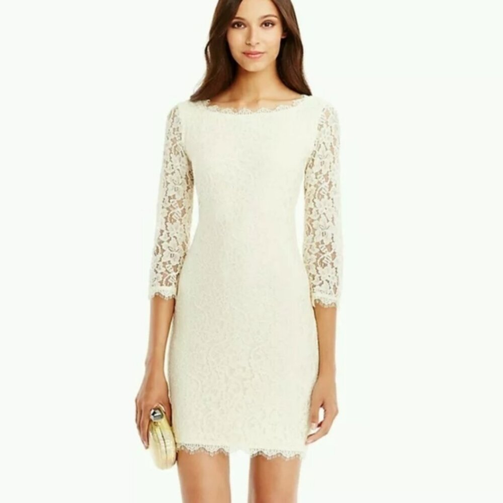 Diane Von Furstenberg DVF‎ Zarita Ivory Lace Dress